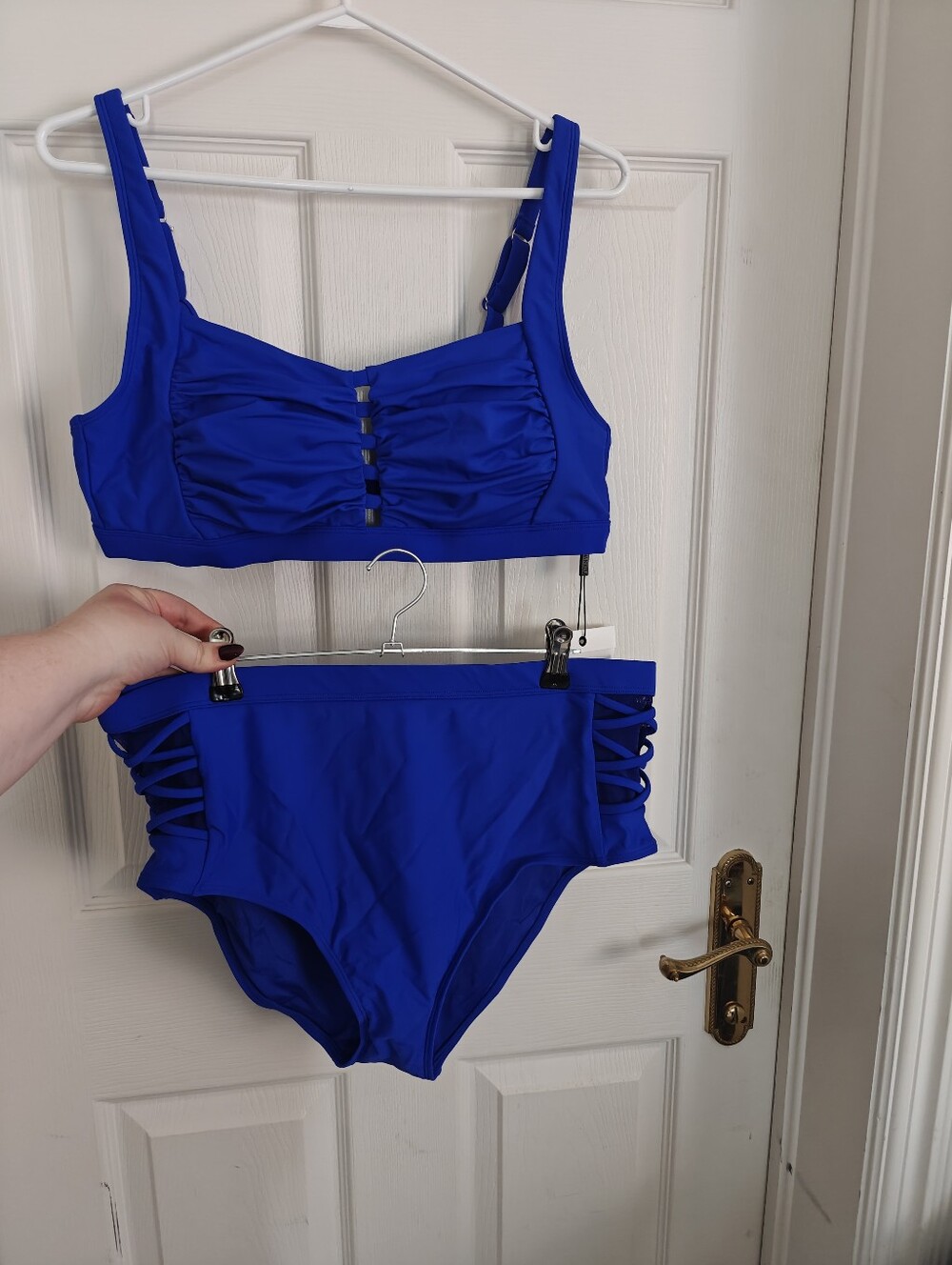 NWT Royal Blue Ruched Bikini